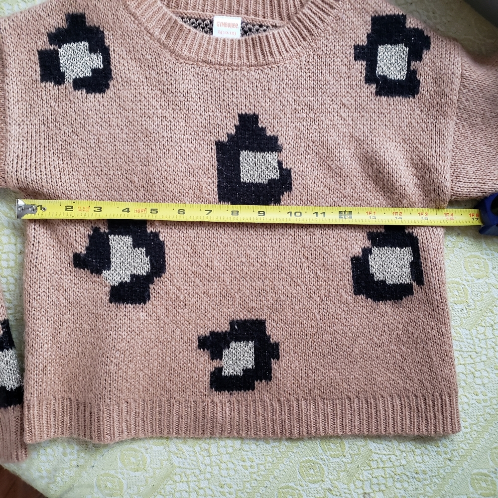 ๐ 3 for $15 Cropped Abstract Leopard Print Sweater - Picture 7 of 7